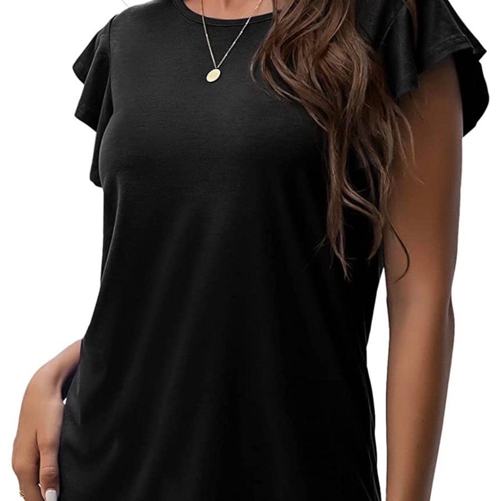 Flutter sleeve shirt